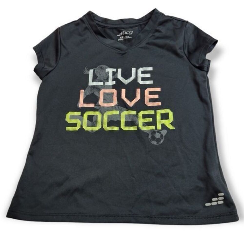 BCG Live Love Soccer shirt XS 6/6x